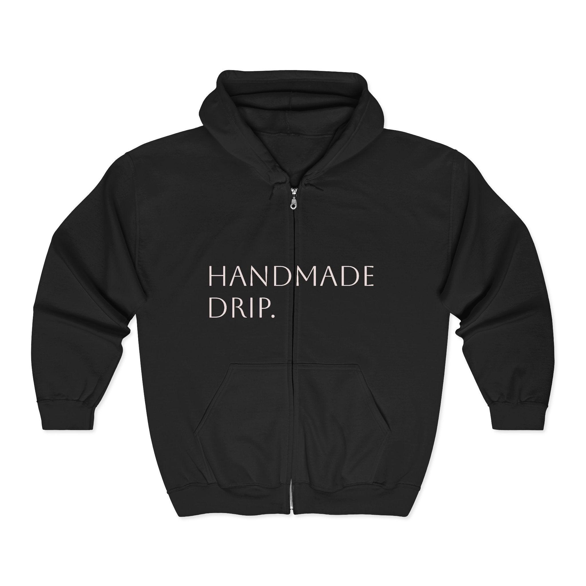 'FULL ZIP HOODIE' by handmade drip.